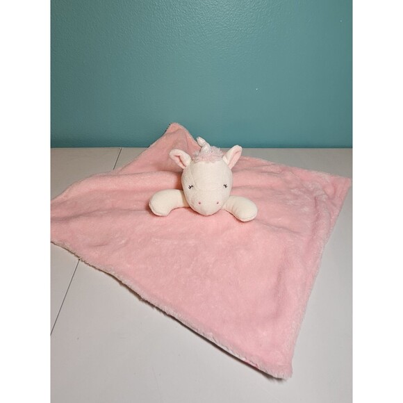 Just One You Pink Unicorn Rainbow Security Blanket Baby Lovey Carters - Picture 2 of 5